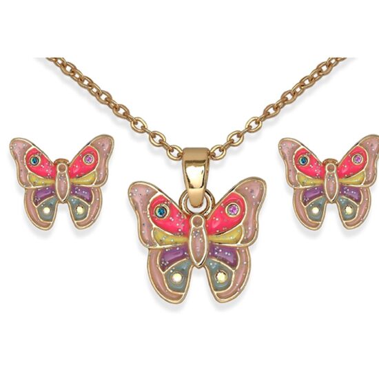 Parure 9 PINK BUTTERFLY