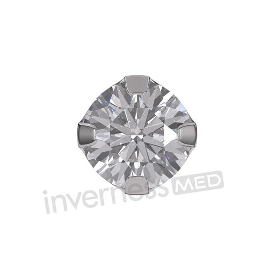 Inverness Med 592C Cubic Zirconia classic setting - 3mm Titanium