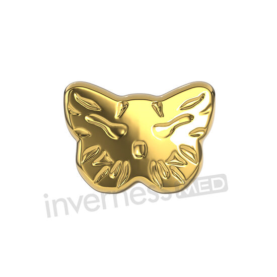 Inverness Med 60 Butterfly - 5mm 24Kt Gold Plated
