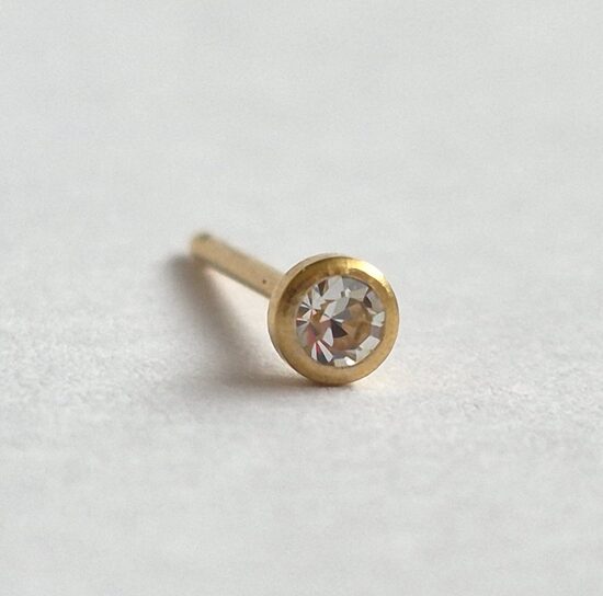 sts Crystal Bezel - 3mm -24Kt Gold Plated