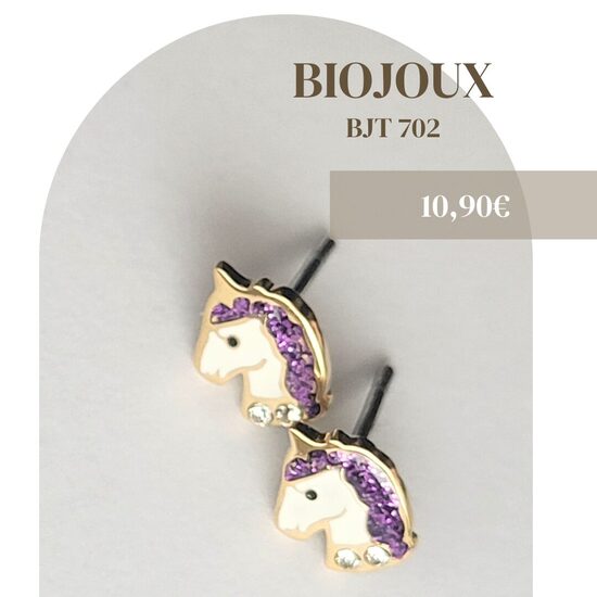 BJT702 auskari vienradži