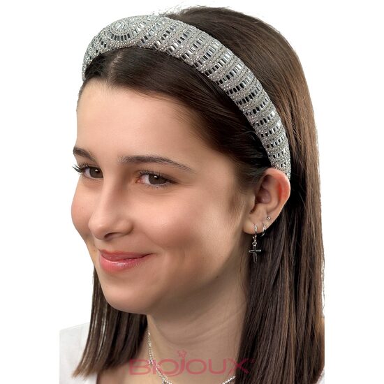 Hair loop adult design crystals 3cm BJH 030
