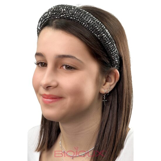 Hair loop adult hematite 3 cm BJH 029